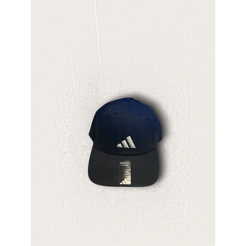 NWT Adidas Black Fabric Cap Hat One Size